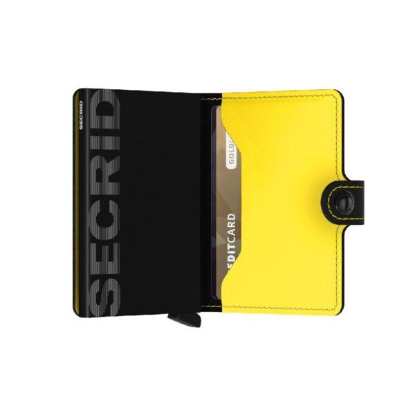 Secrid Matte Black & Yellow Πορτοφόλι