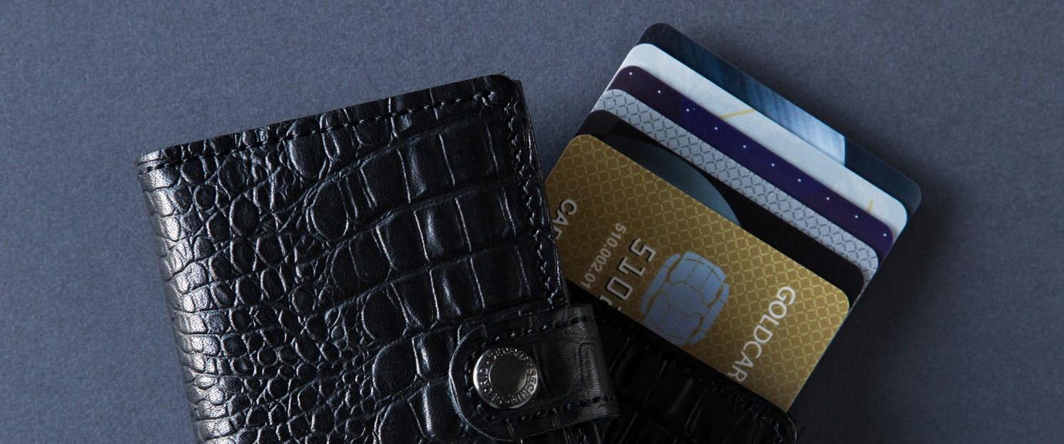 secrid mini wallet M Nile Black πορτοφόλι καρτών και χαρτονομισμάτων banner