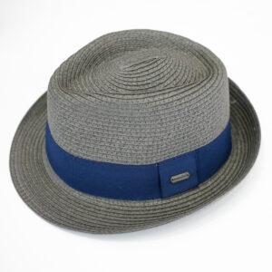 Καπέλο Καβουράκι Γκρι με Μπλε Κορδέλα