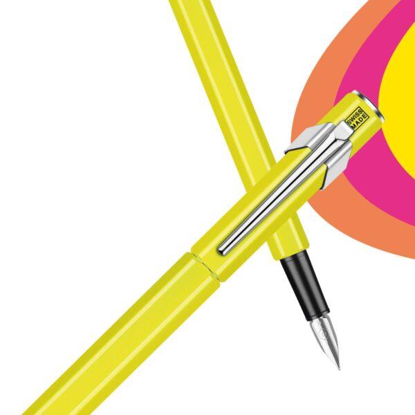 Caran d'Ache 849 Feather Pen Fluo Yellow