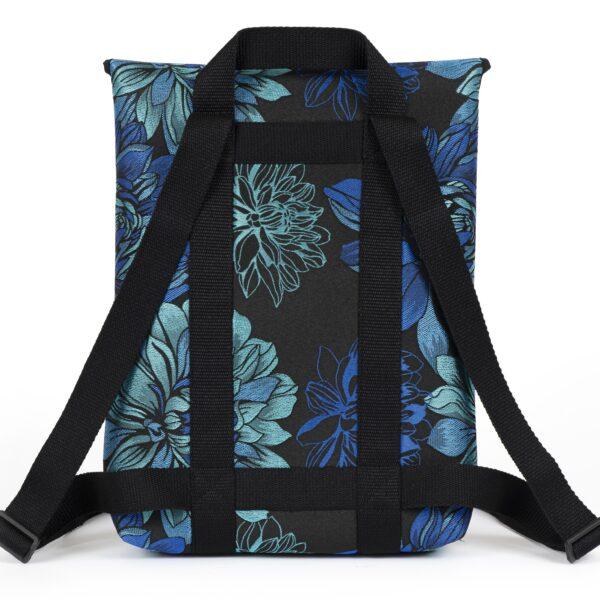 Bag Pijama Mini Flowers Backpack Blue