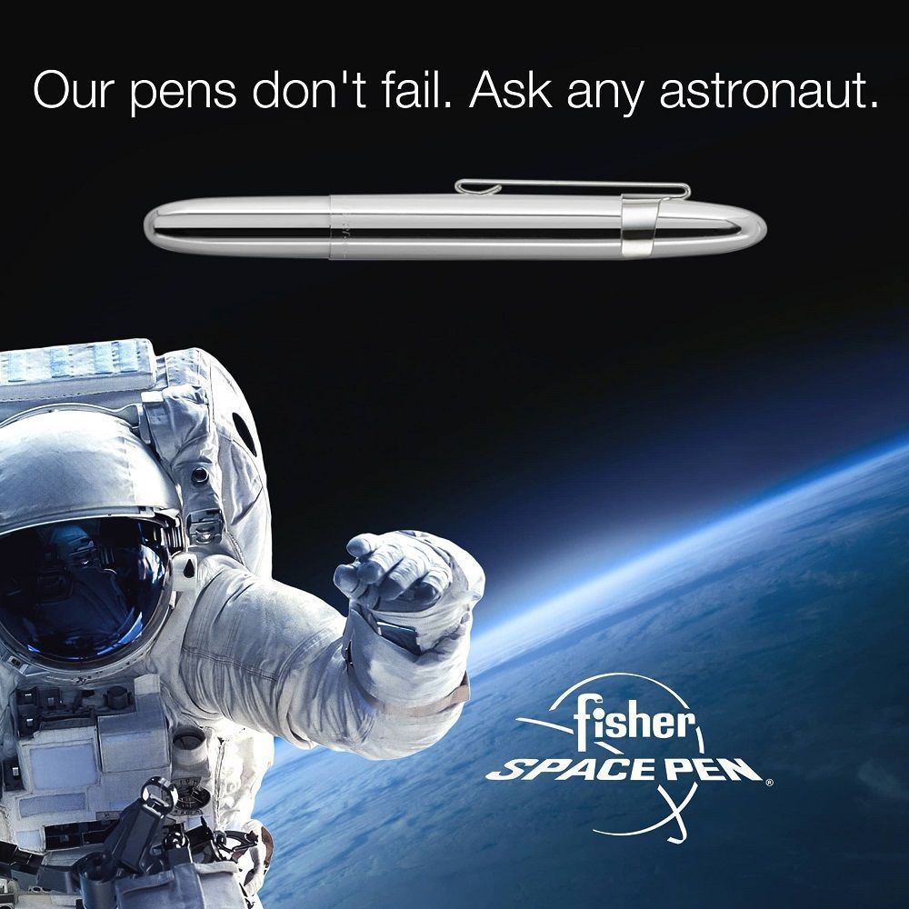 Fisher Bullet Space Pen, Chrome