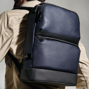 NAVA Motion Leather Backpack Blue