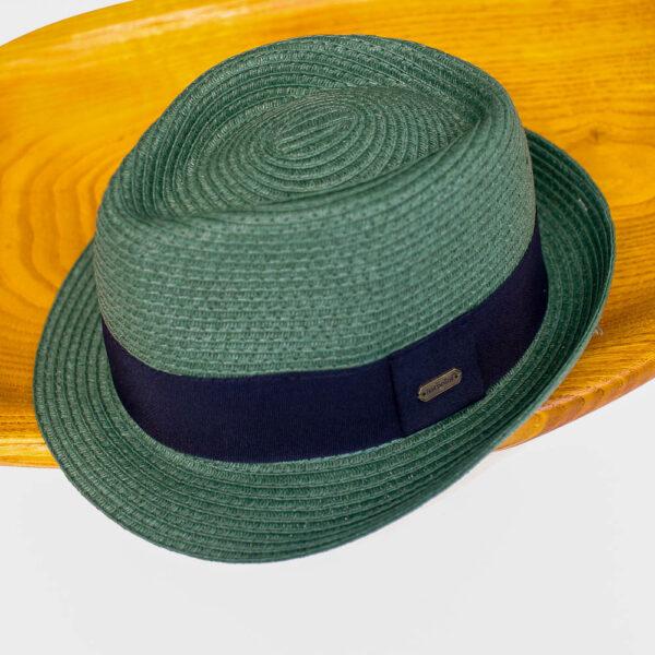 Καπέλο Καβουράκι Πράσινο με Μαύρη Κορδέλα