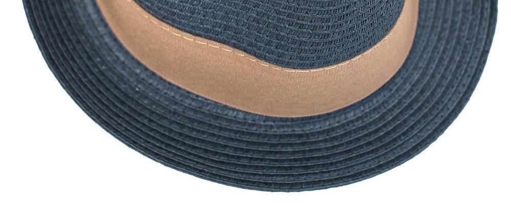 Καπέλο Καβουράκι Μπλε με Καφέ Κορδέλα BANNER