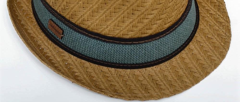 Καπέλο Καβουράκι Καφέ με Μπλε κορδέλα banner