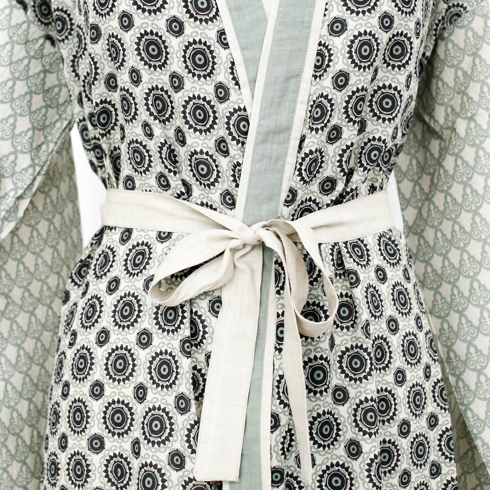 Les Belles-Vagabondes Kimono Suzani-Kaki