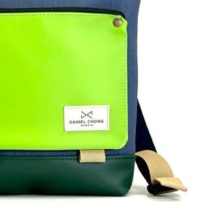 Daniel-Chong Backpack Mini Blue+Lime 3