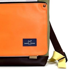 Daniel-Chong Backpack Green+Orange 2