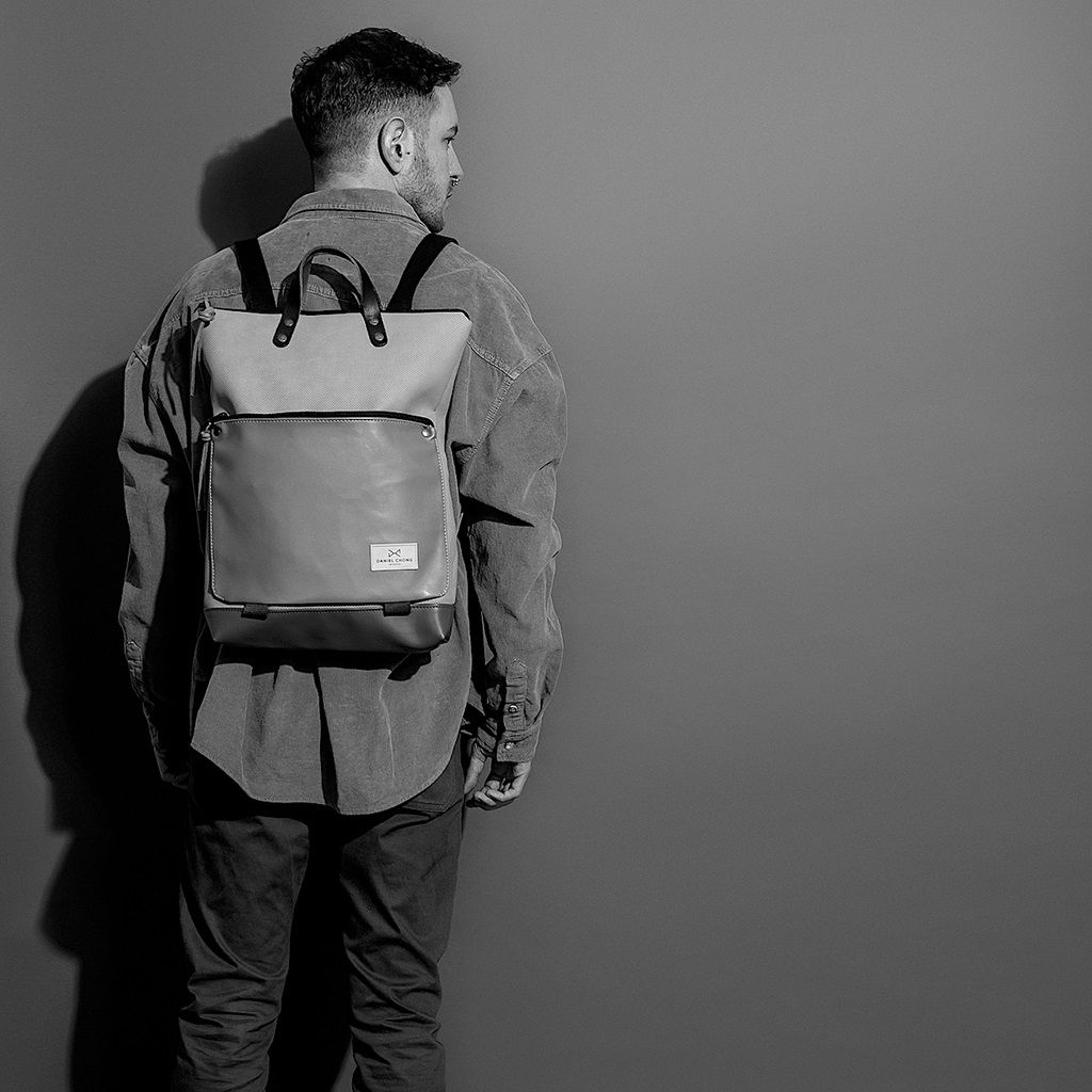 Daniel-Chong Backpack Grey+Grass