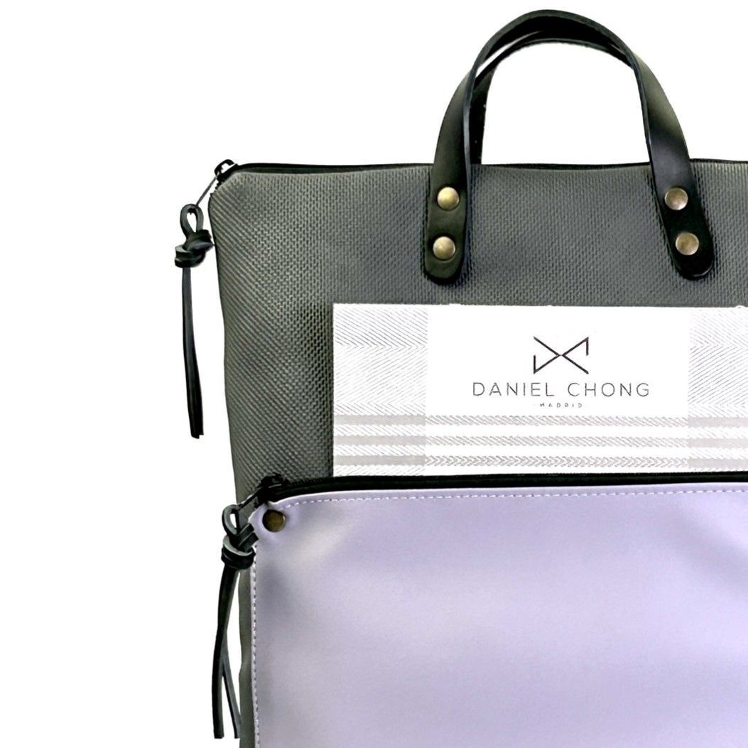 Daniel-Chong Backpack Grey+Lilac