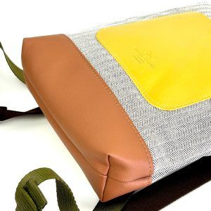 Daniel-Chong Backpack Mini Grey-Yellow 2