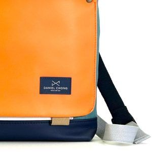 Daniel-Chong Backpack Turquoise+Orange 2