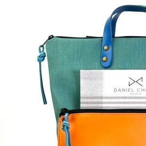 Daniel-Chong Backpack Turquoise+Orange 3