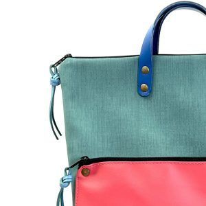 Daniel-Chong Backpack Turquoise-Coral 2